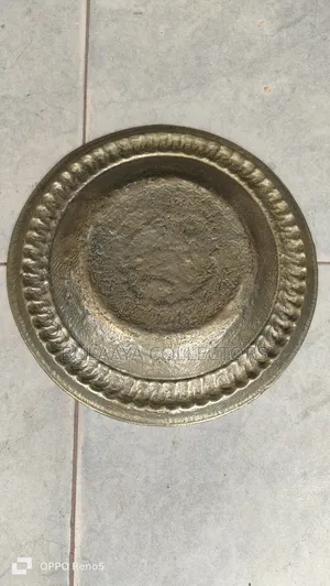 Antique Bronze Plate or Wall Decor, Germany Used.