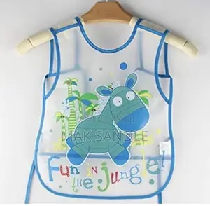 Plastic Waterproof Quick Dry Sleeveless Baby Bibs