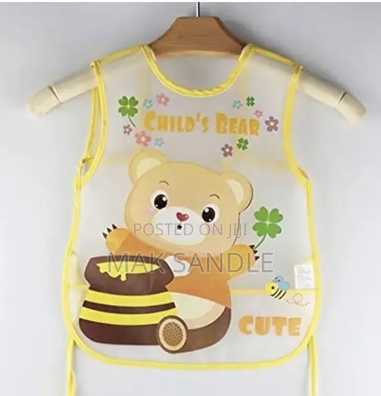 Plastic Waterproof Quick Dry Sleeveless Baby Bibs