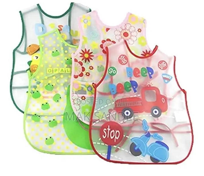 Plastic Waterproof Quick Dry Sleeveless Baby Bibs