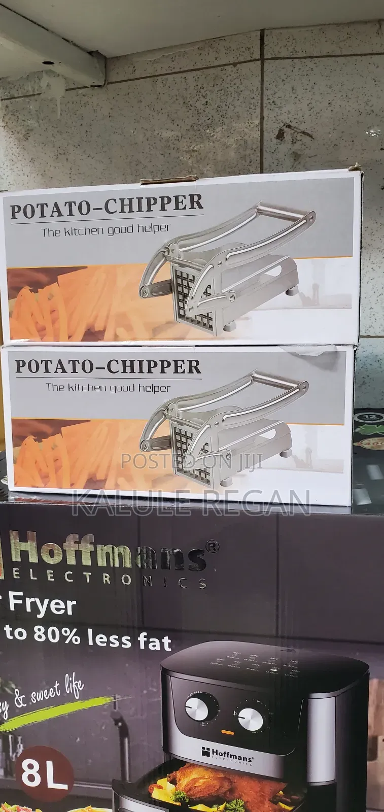 French Fries Irish Potato Cutter Slicer - Silver