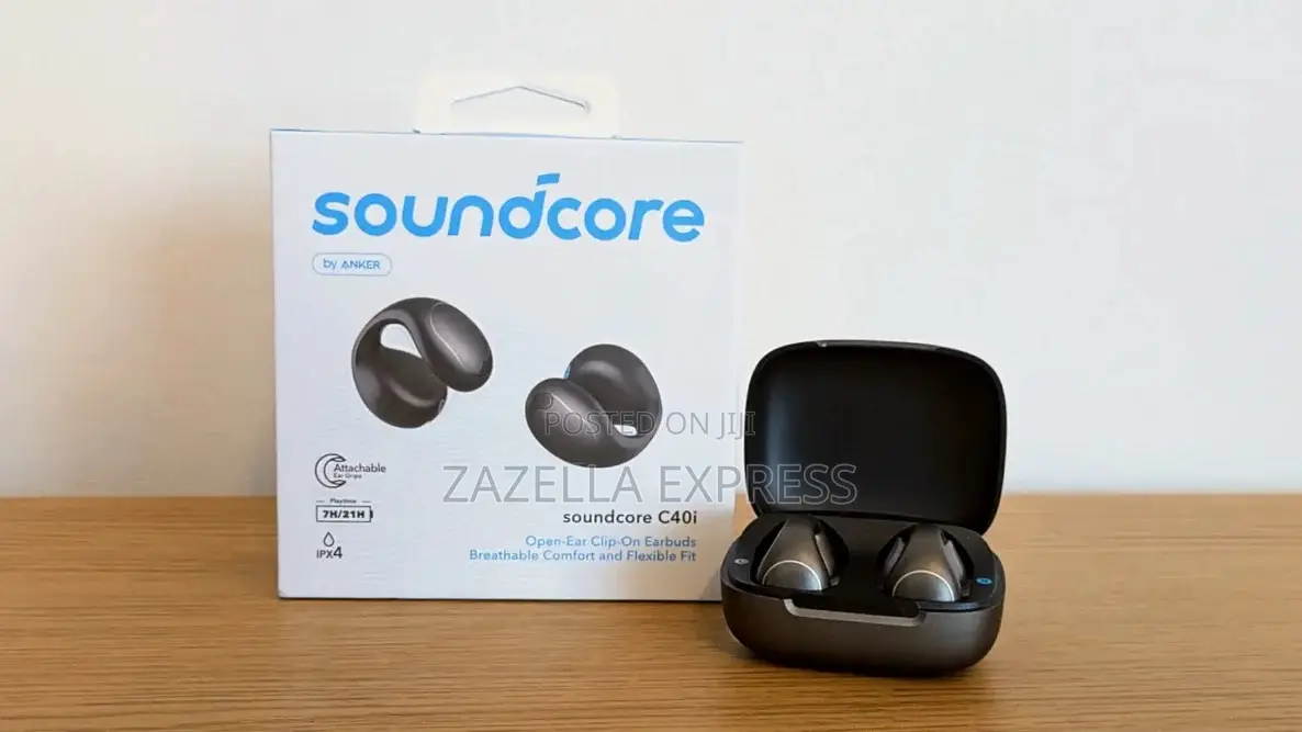 Anker Soundcore C40i Open Ear Clip on Earbuds 21 Hours (Breathable