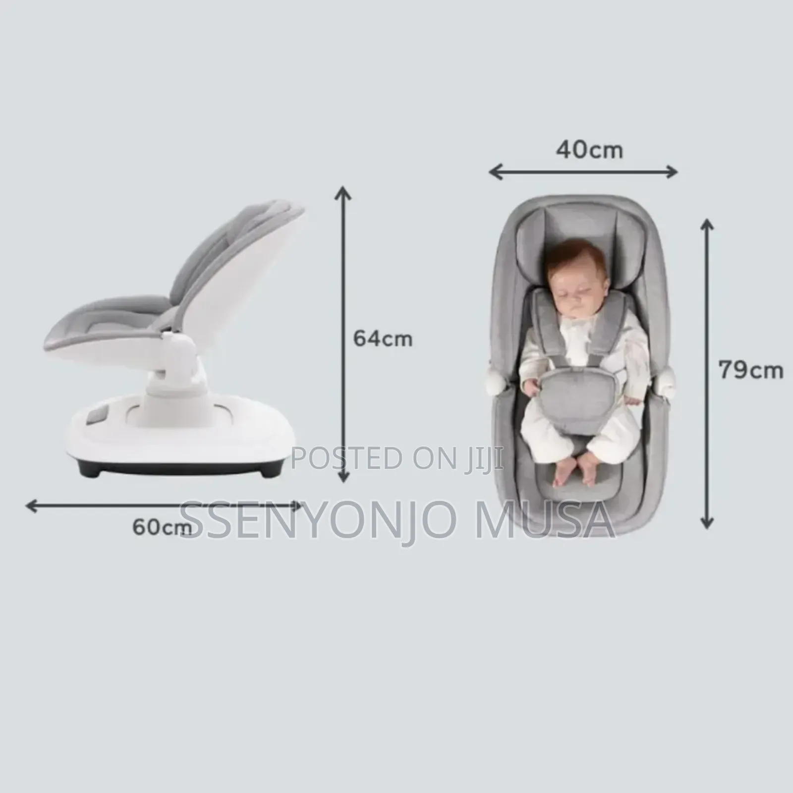 Mastela Smart Multi-Motion Baby Cradle Swing –Led Display, App Control