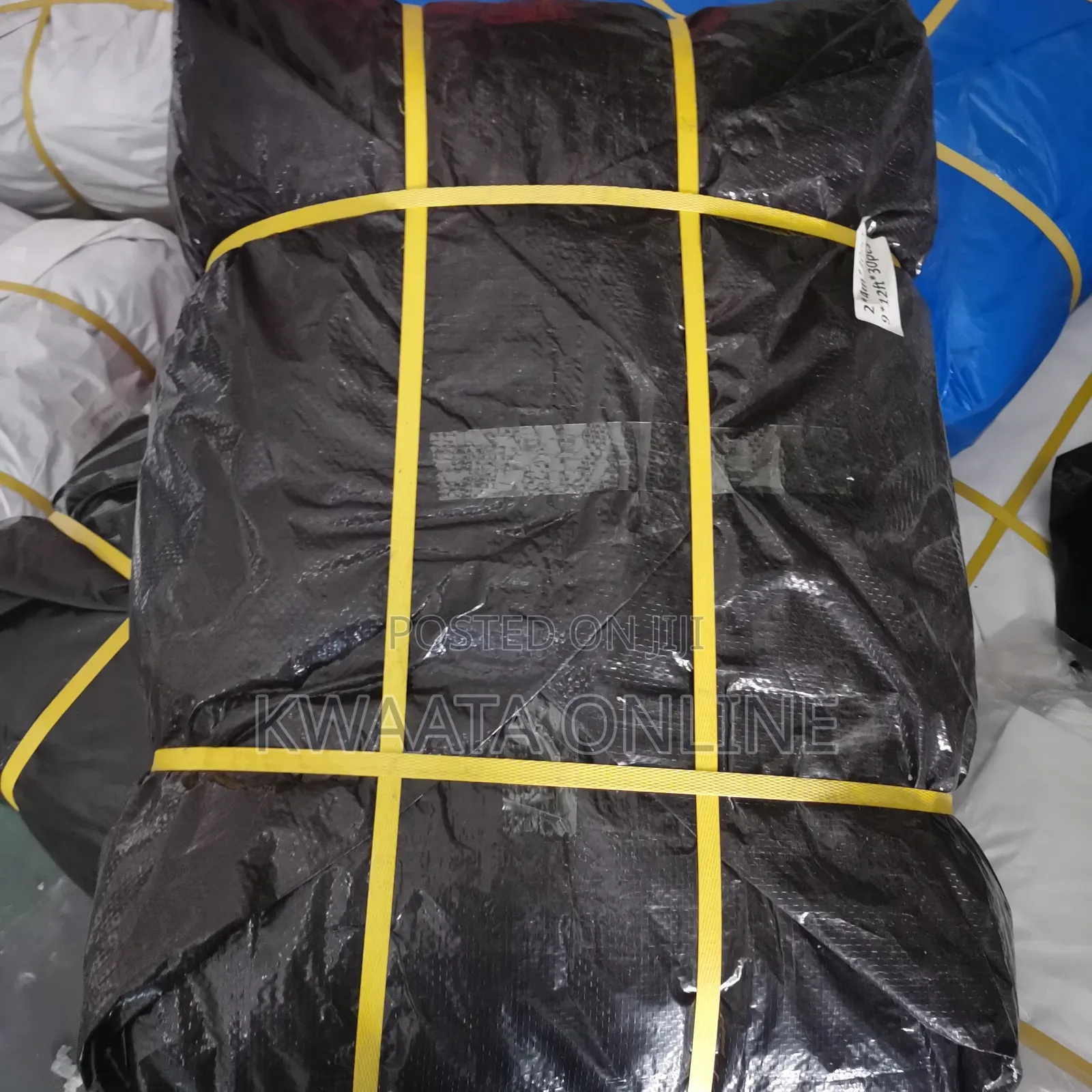 All Weather Tarpaulin (6m X 6m) Waterproof, Black,Green,Yellow