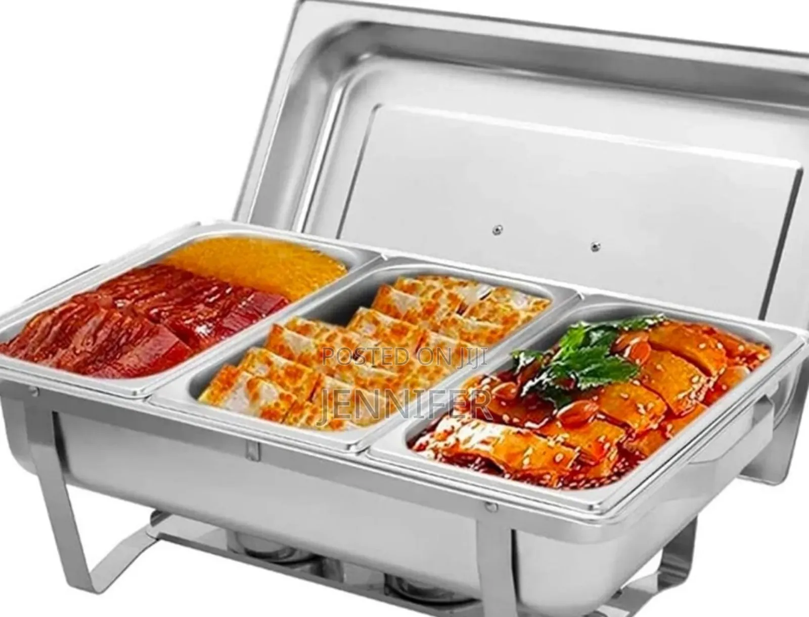 Stainless Steel Chafing Dish Set (Triple Compartment)