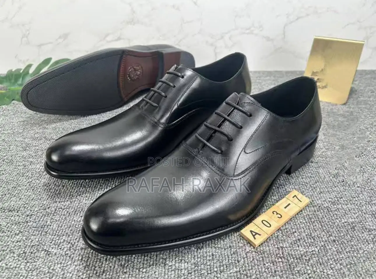 Men’S Classic Black Gentle Shoes