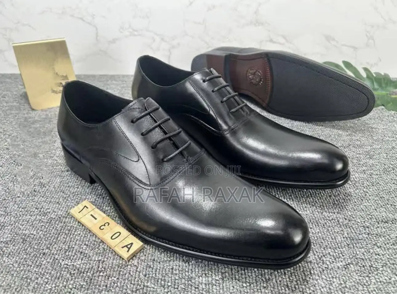 Men’S Classic Black Gentle Shoes