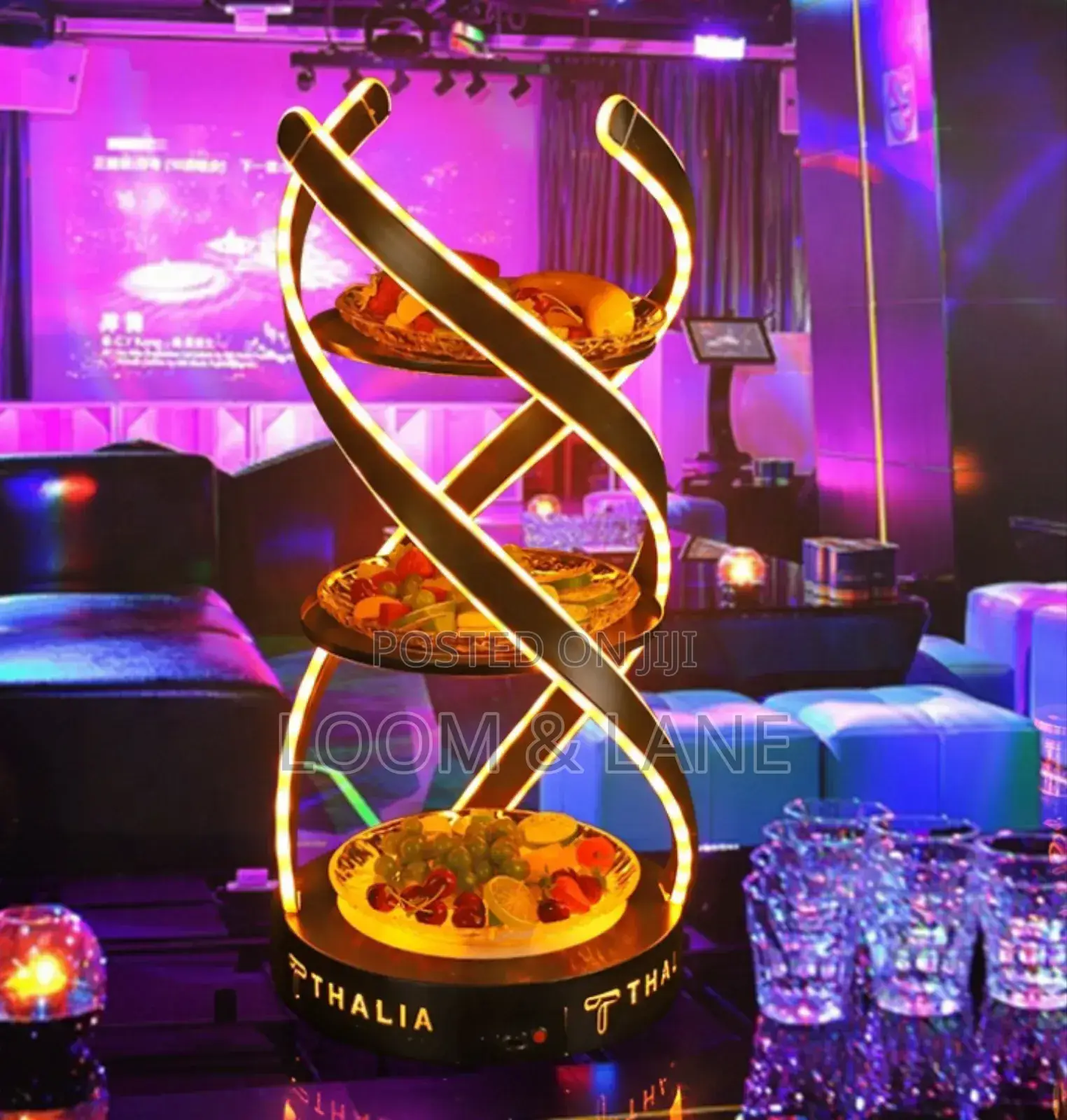 Led Spiral Fruit Plate