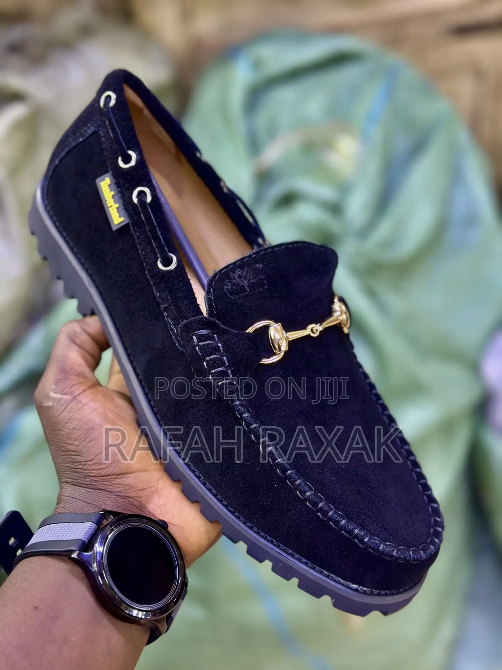 Original Black Suede Timberland Loafers