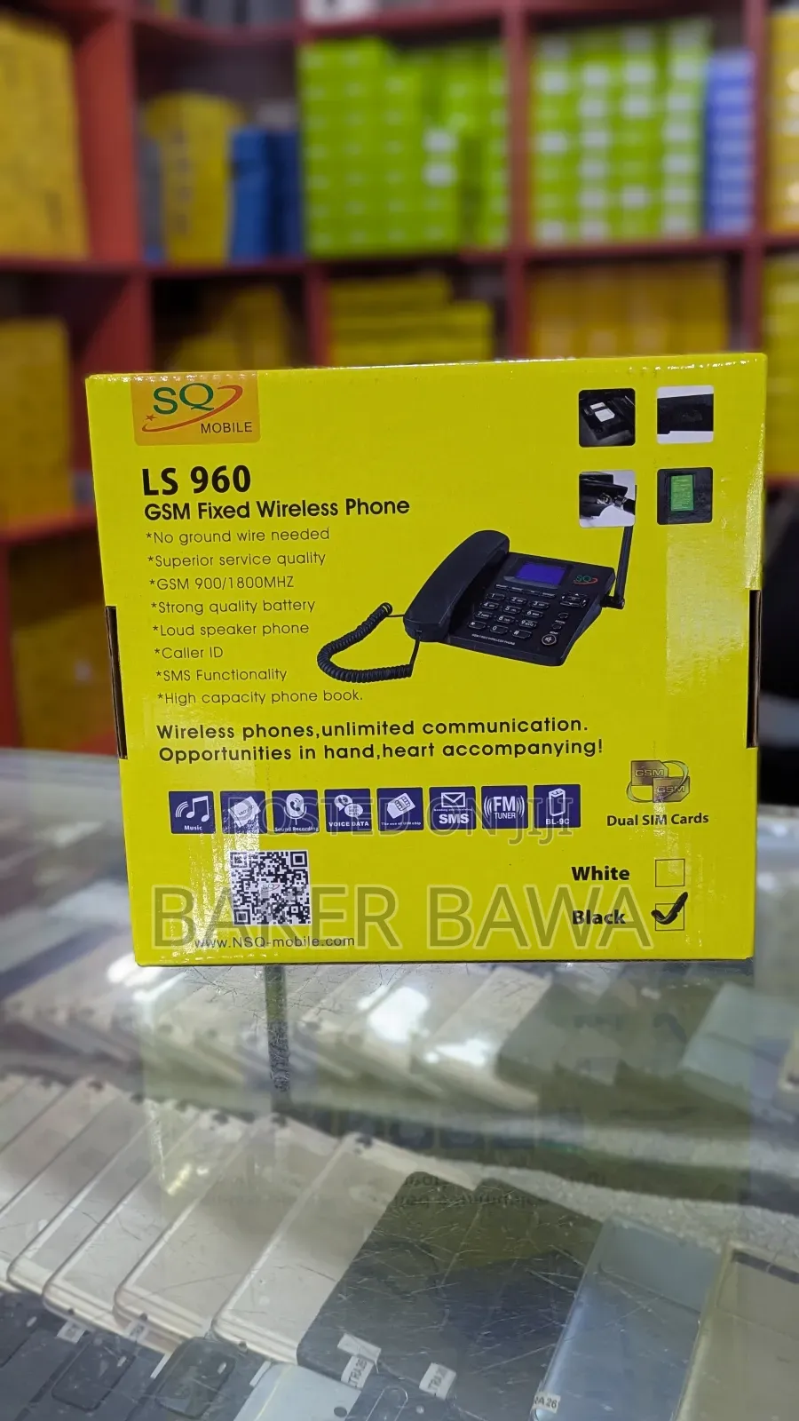Sq Mobile Ls-960 Dual Sim GSM Wireless Landline Desktop Phone.