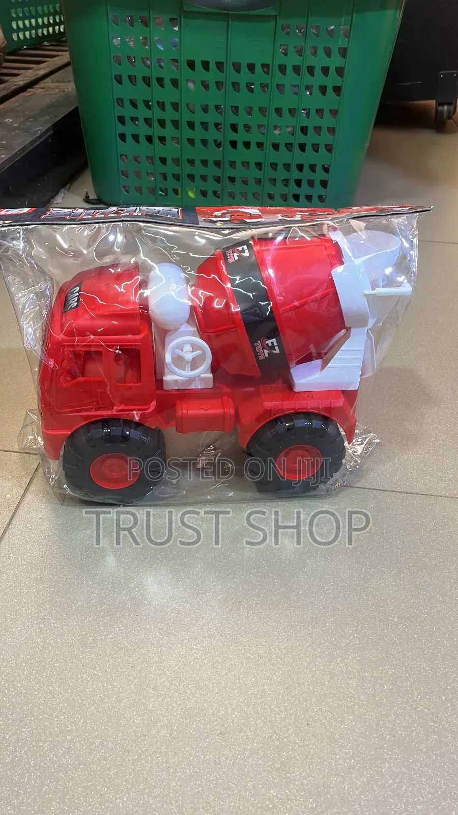 Red Toy Container Truck