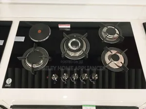 Brand New Iqra 90cm*60cm Built in Stainless 5 Burner Glass Hob