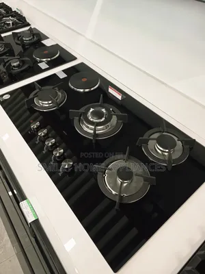 Black Glass Iqra Built in 5 Burner Built in Hob at Discount Price