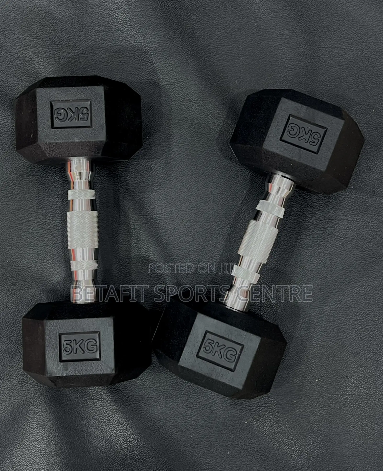 Hexagon Dumbbells 5kg Pair