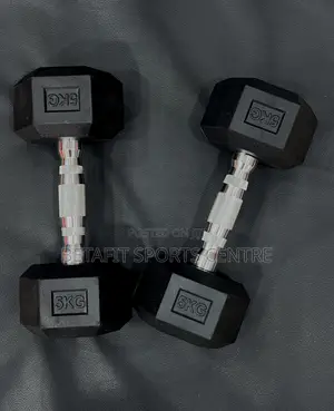 Hexagon Dumbbells 5kg Pair