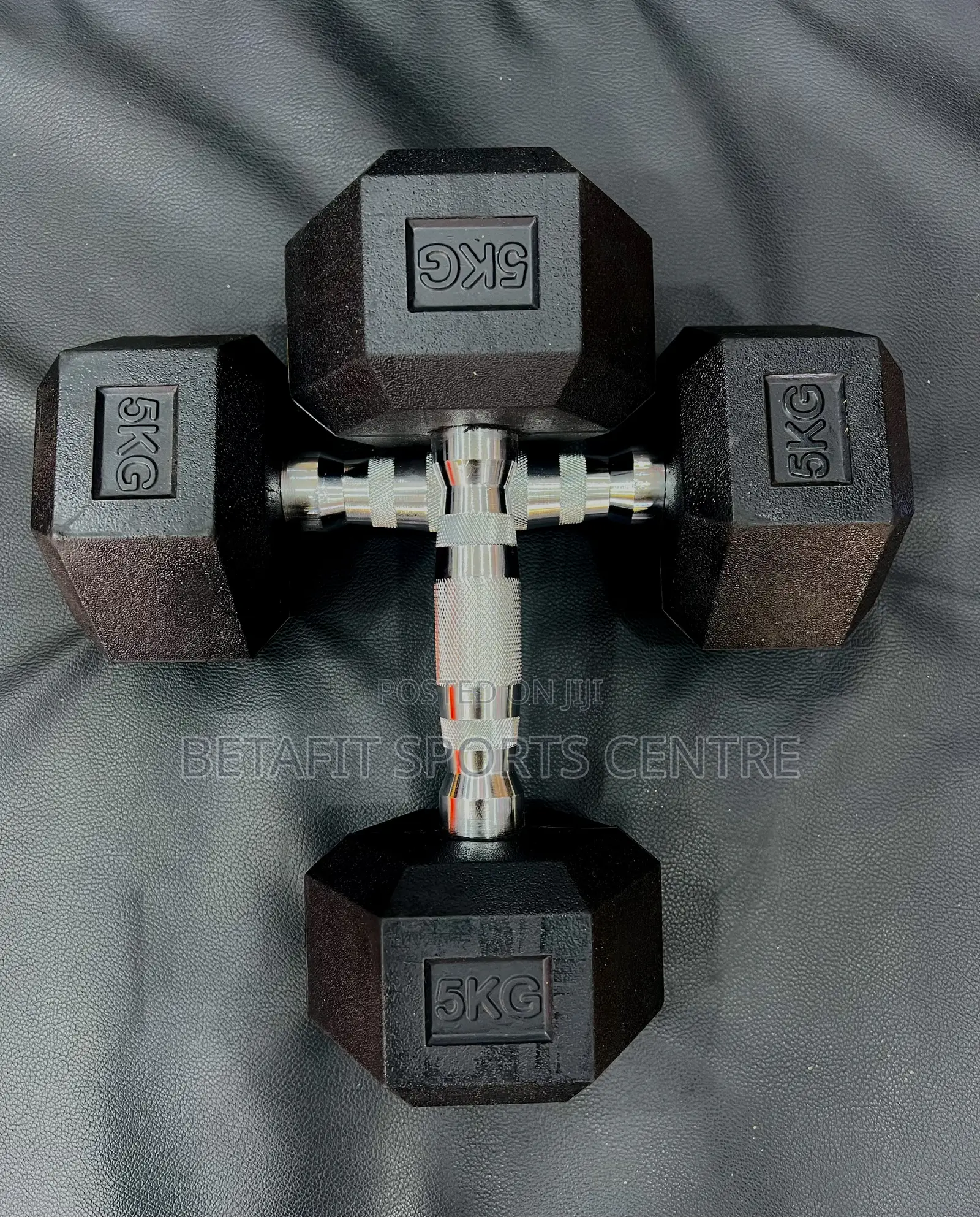 Hexagon Dumbbells 5kg Pair