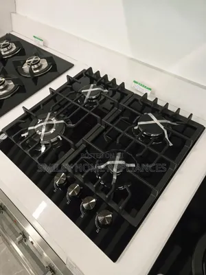 60cm*60cm Iqra 4 Gas Self Ignited Burners Black Glass Built in Gas Hob