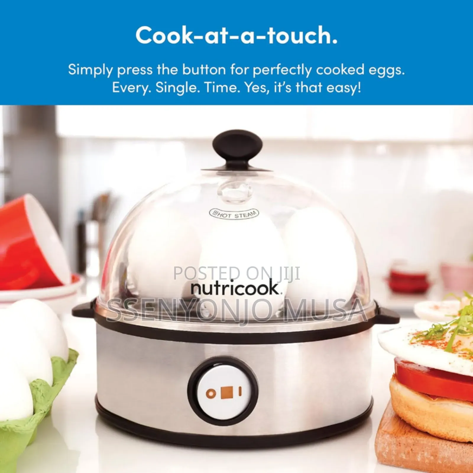 Nutricook Electric Egg Boiler 360w – One-touch Operation, Automatic-