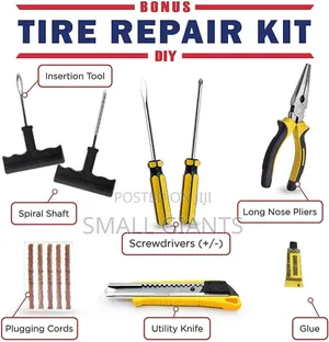 Portable 12v Dual-Cylinder Car Air Compressor and Tire Repair Kit