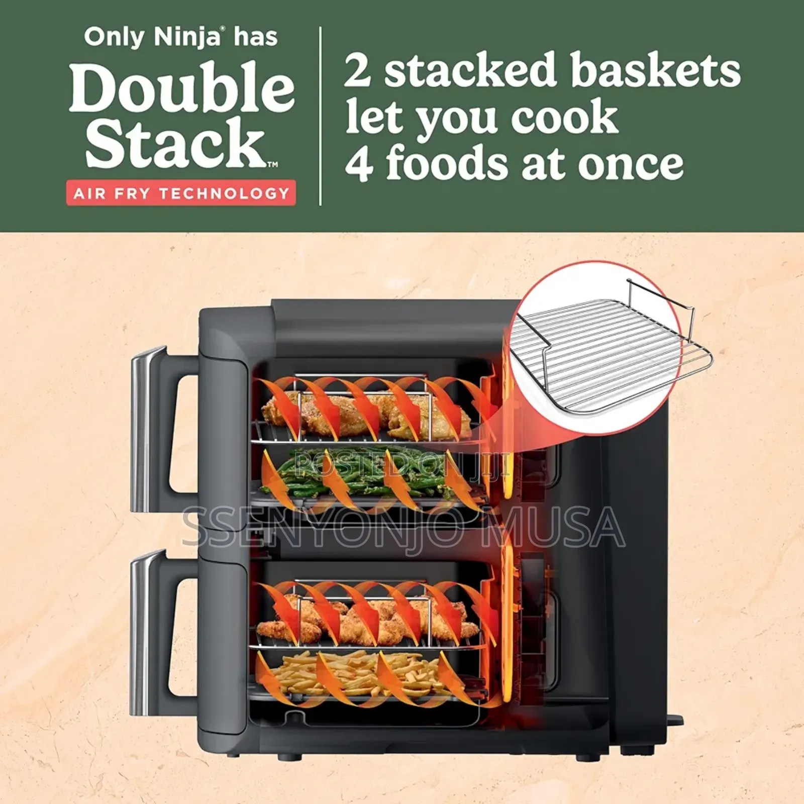 Ninja Doublestack Xl 10qt 2-Basket Air Fryer Sl401 – 6-in-1, Dual Zone