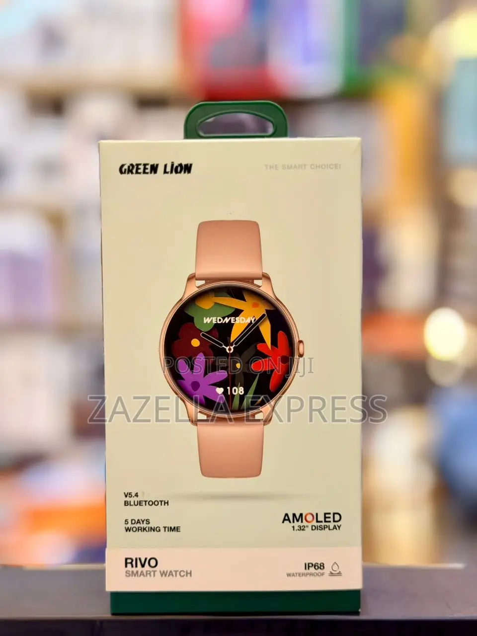 Green Lion Rivo Smart Watch With Always-on Display, 1.32" Amoled