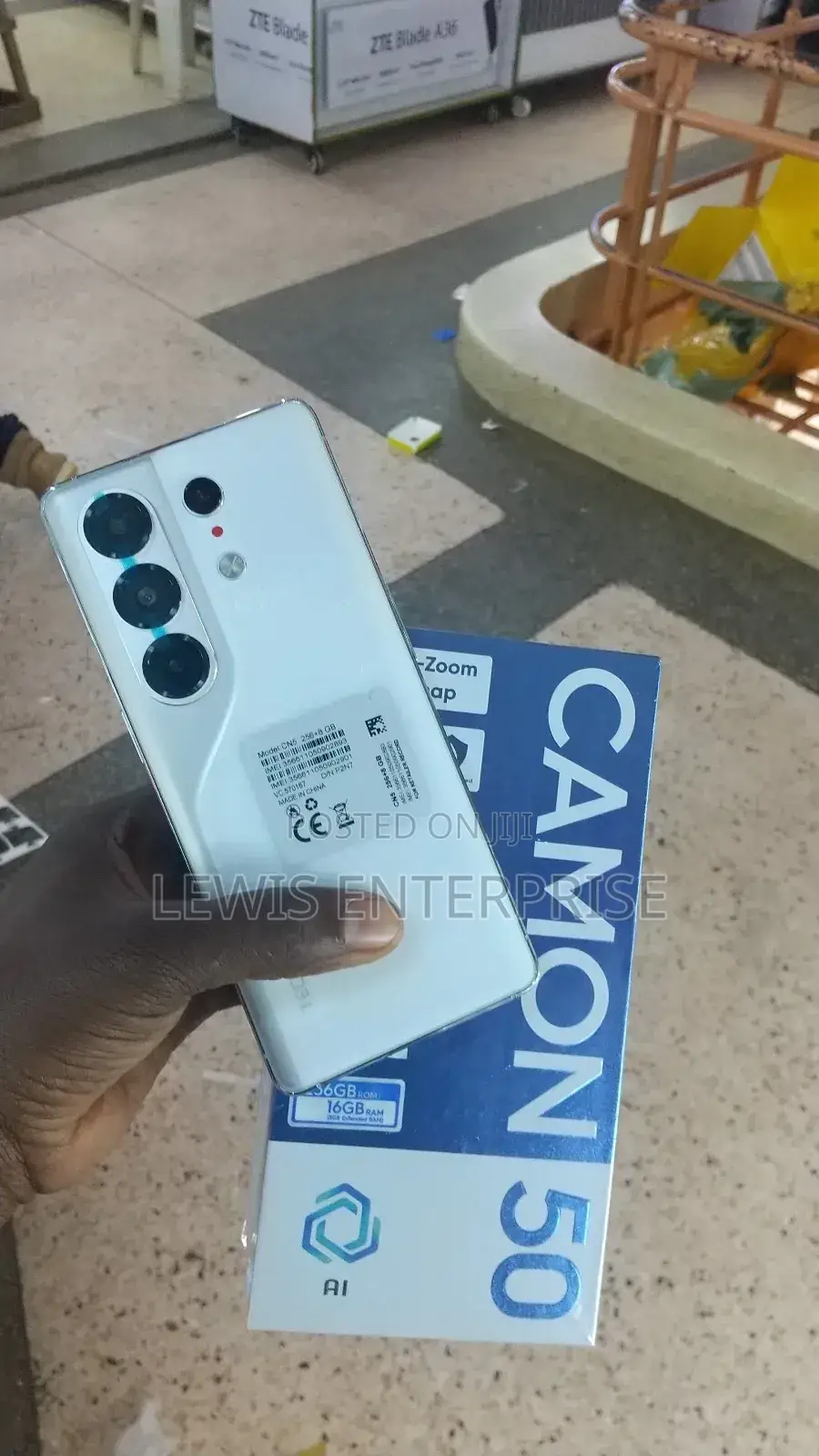 New Tecno Camon 50 256 GB White