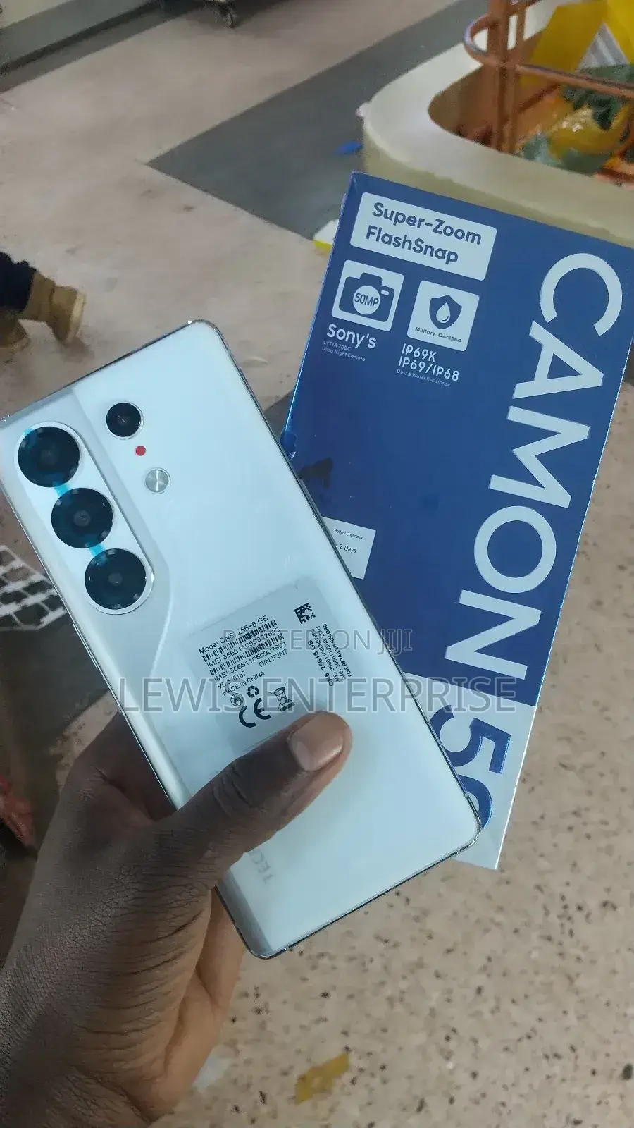 New Tecno Camon 50 256 GB White