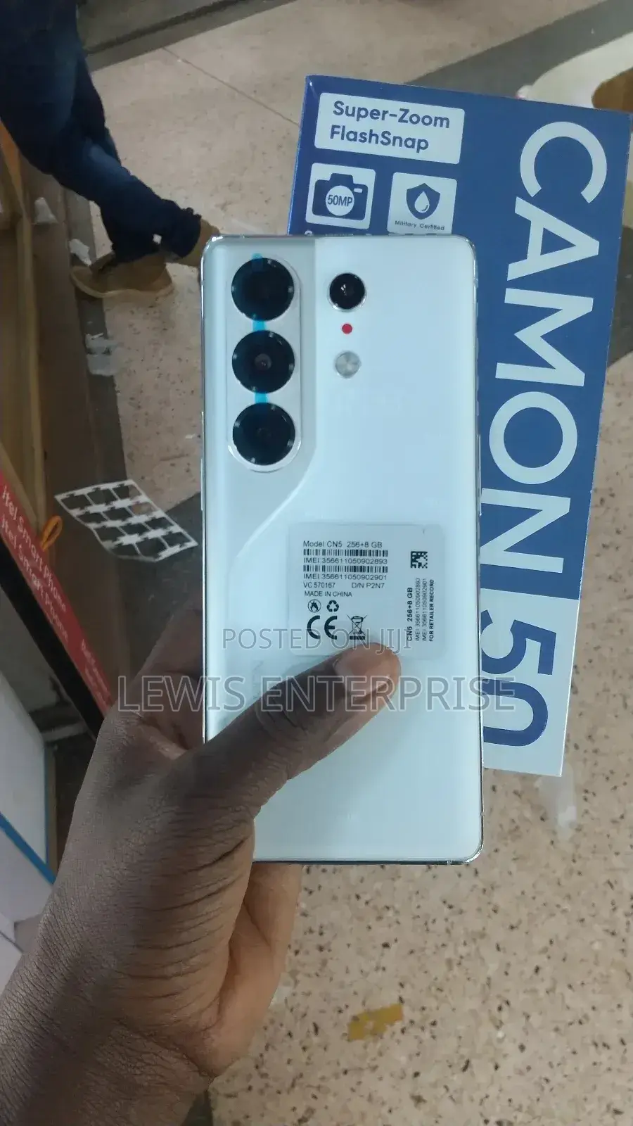 New Tecno Camon 50 256 GB White
