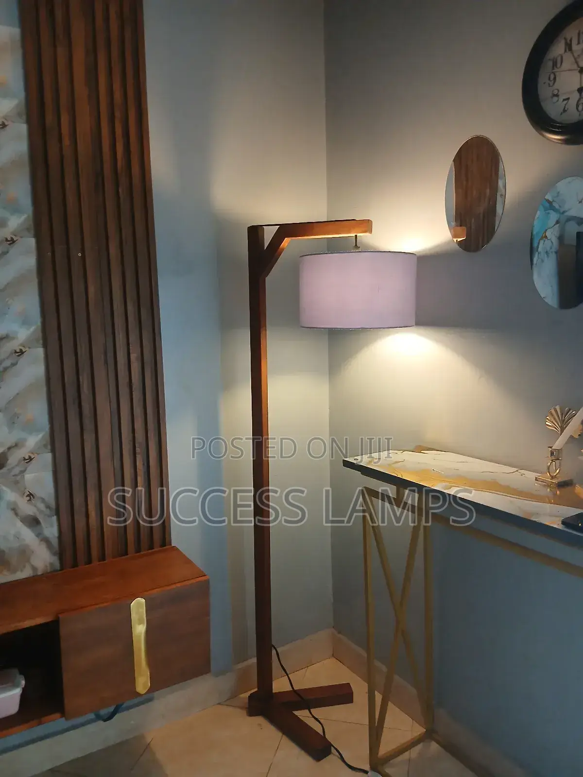 Archer Wooden Floor Lamp