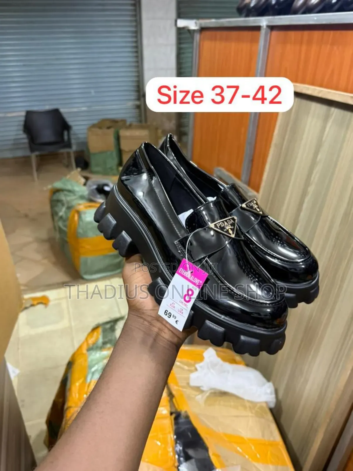 Classic Girls Prada Black Shoes