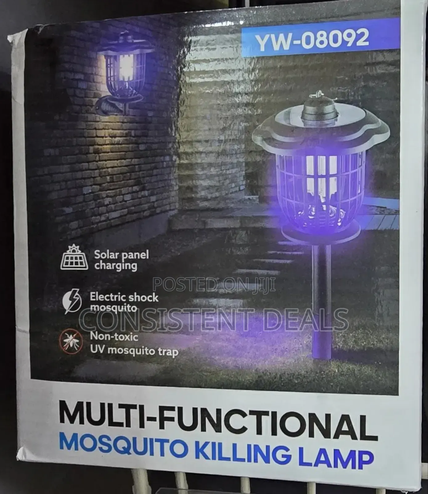 Outdoor Garden Rechargeable Waterproof 2-in-1 Mosquito Killer Lamp
