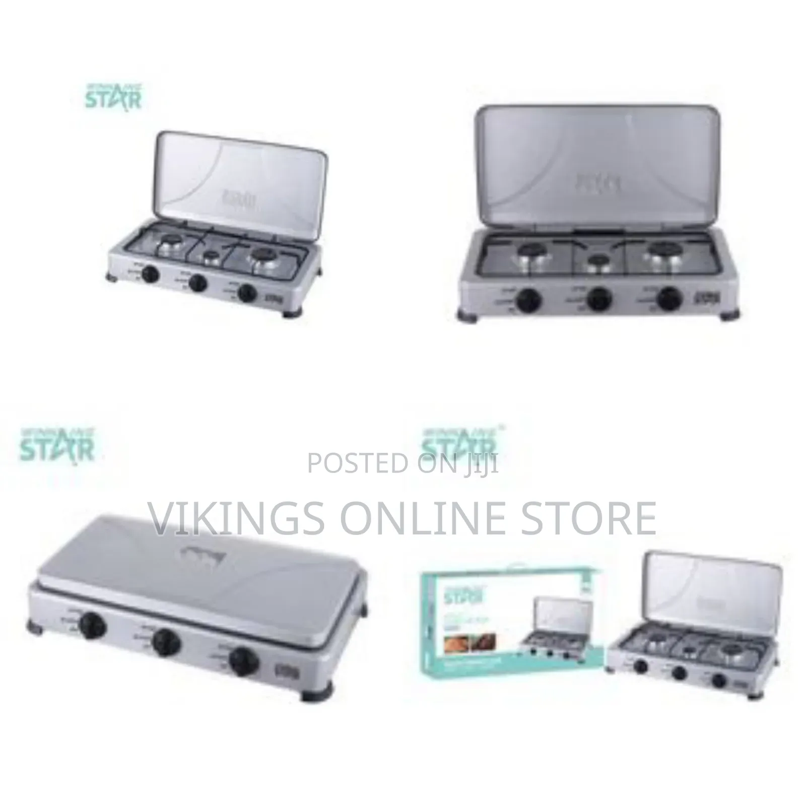 Winningstar 3 Burner Gas Stove Cooker Plate With Automatic Ignition