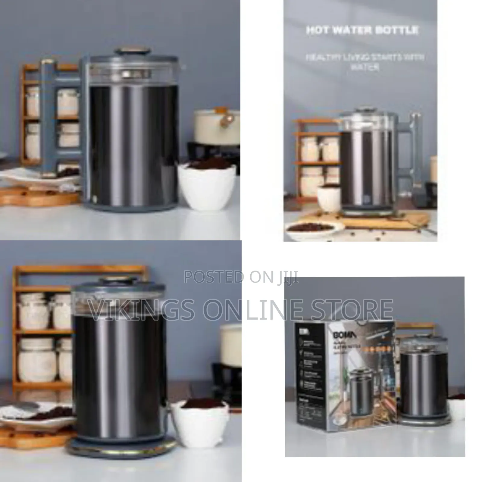 Boma 1.7 Liter Retro Electric Kettle With Keep Warm Function
