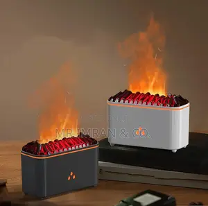 Volcanic-Style Simulated Flame Aromatherapy Diffuser and Humidifier