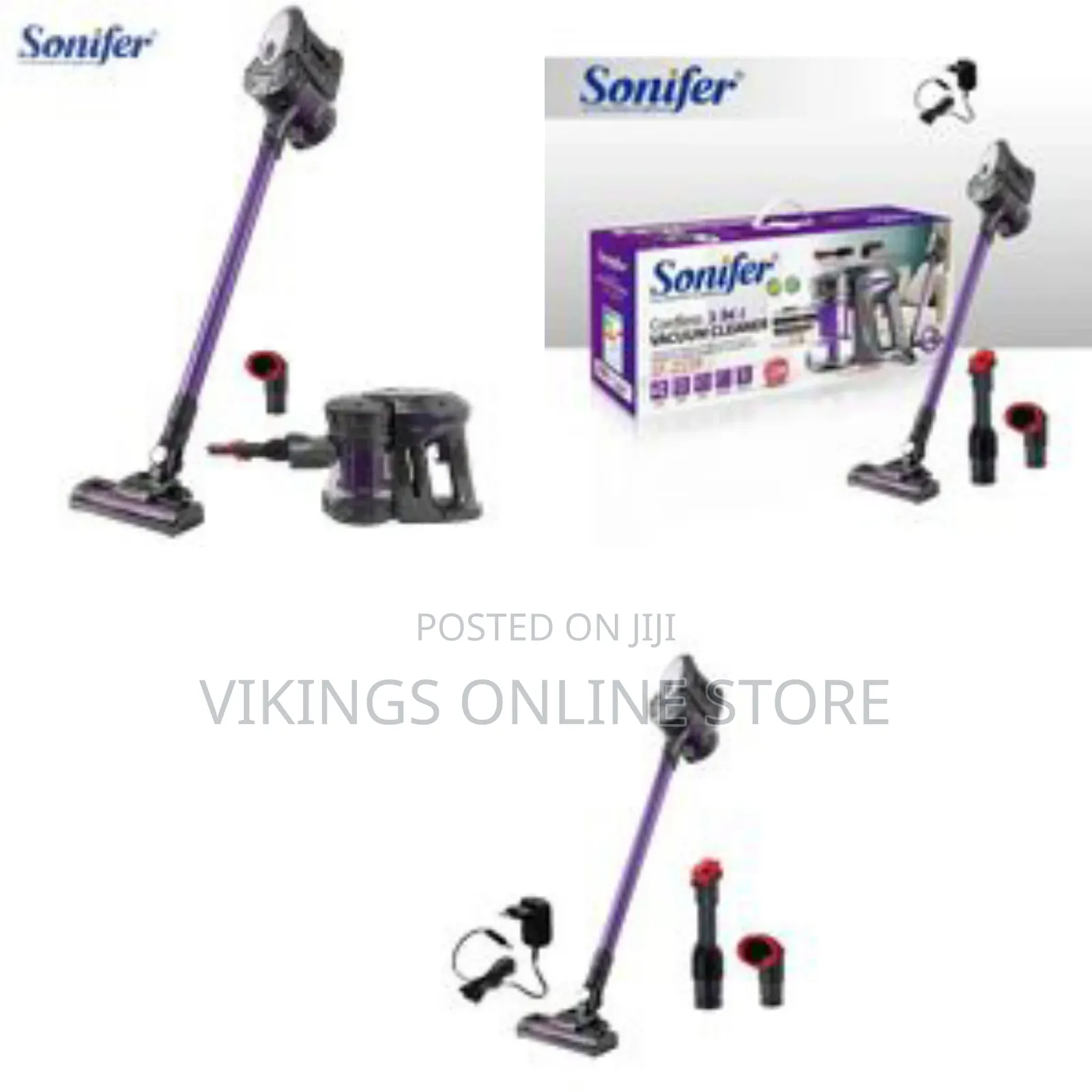Sonifer Sf-2239 Home Use Rechargeable Battery With Brush 3 in 1 Dry