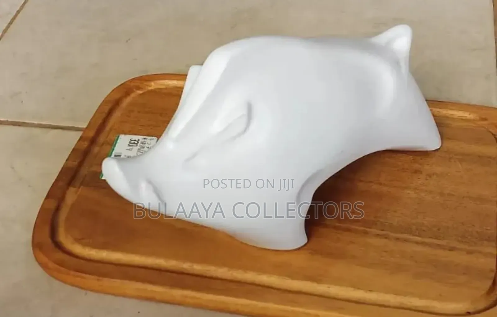 Japanese White Porcelain Wild Boar Figurine.