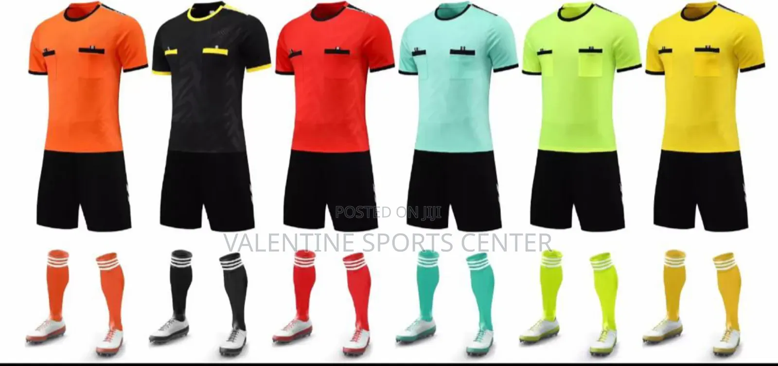 Referee Uniform All Different Colors and Sizes Original Material