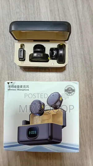 Wireless Lavalier Microphone 2.4g Noise Reduction for Phone