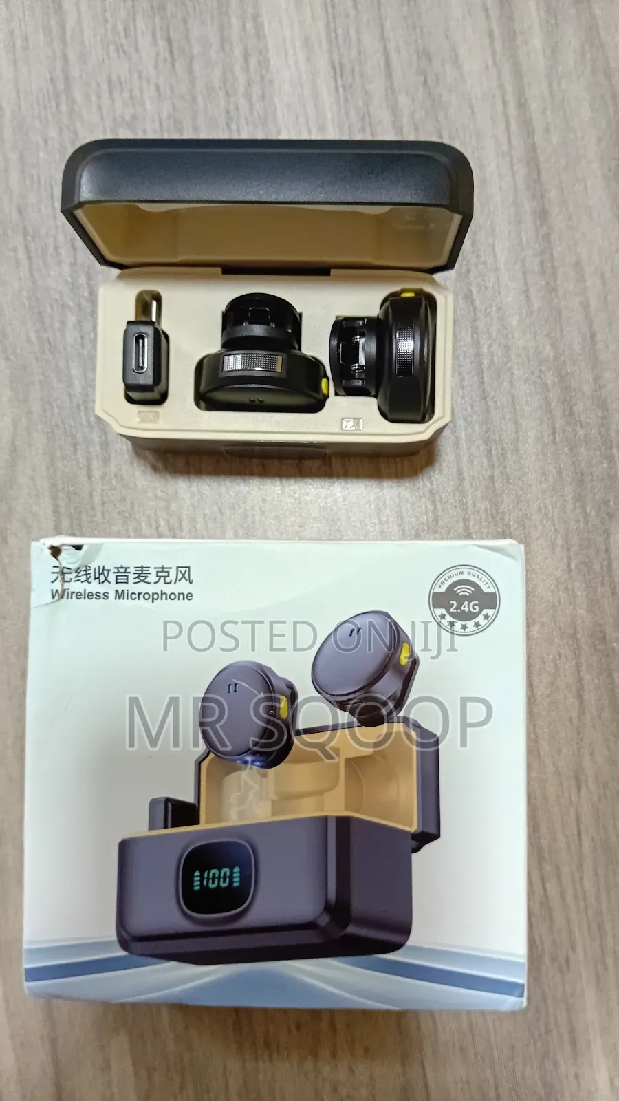 Wireless Lavalier Microphone 2.4g Noise Reduction for Phone