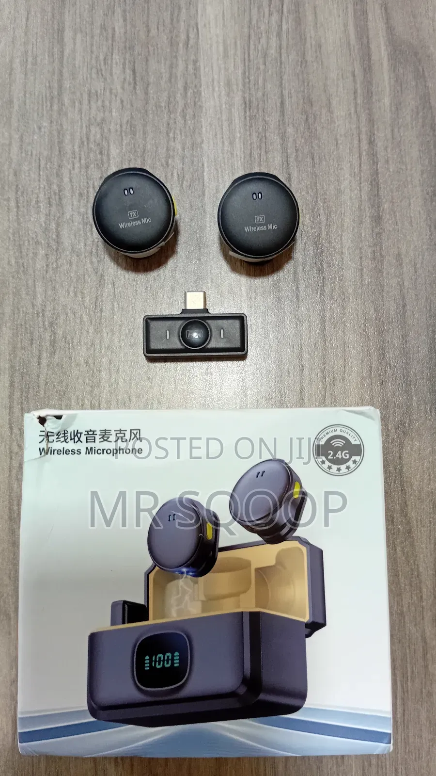 Wireless Lavalier Microphone 2.4g Noise Reduction for Phone