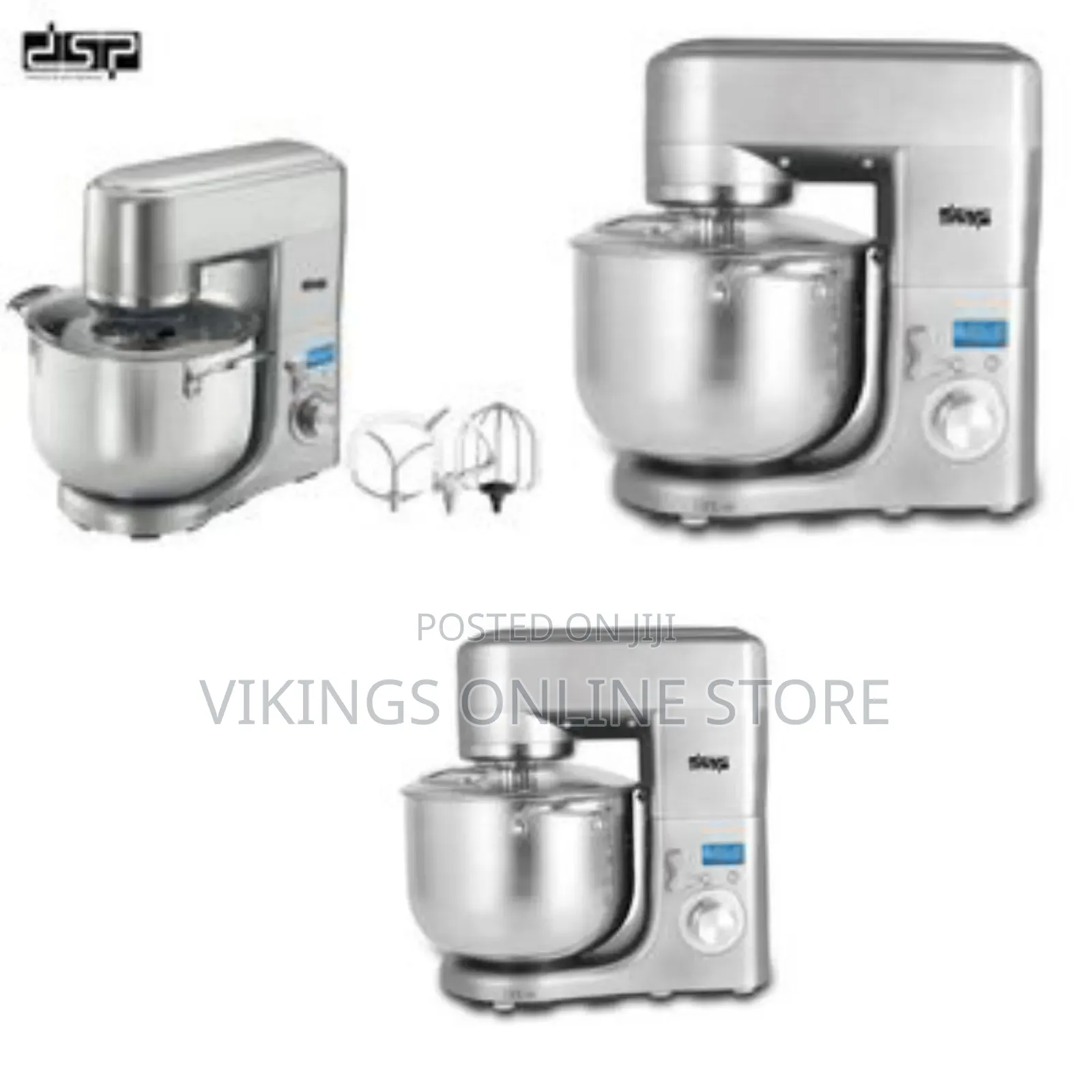 DSP 3 In1, 10l Blender Dough Hand Stand Mixer Food Processor, White