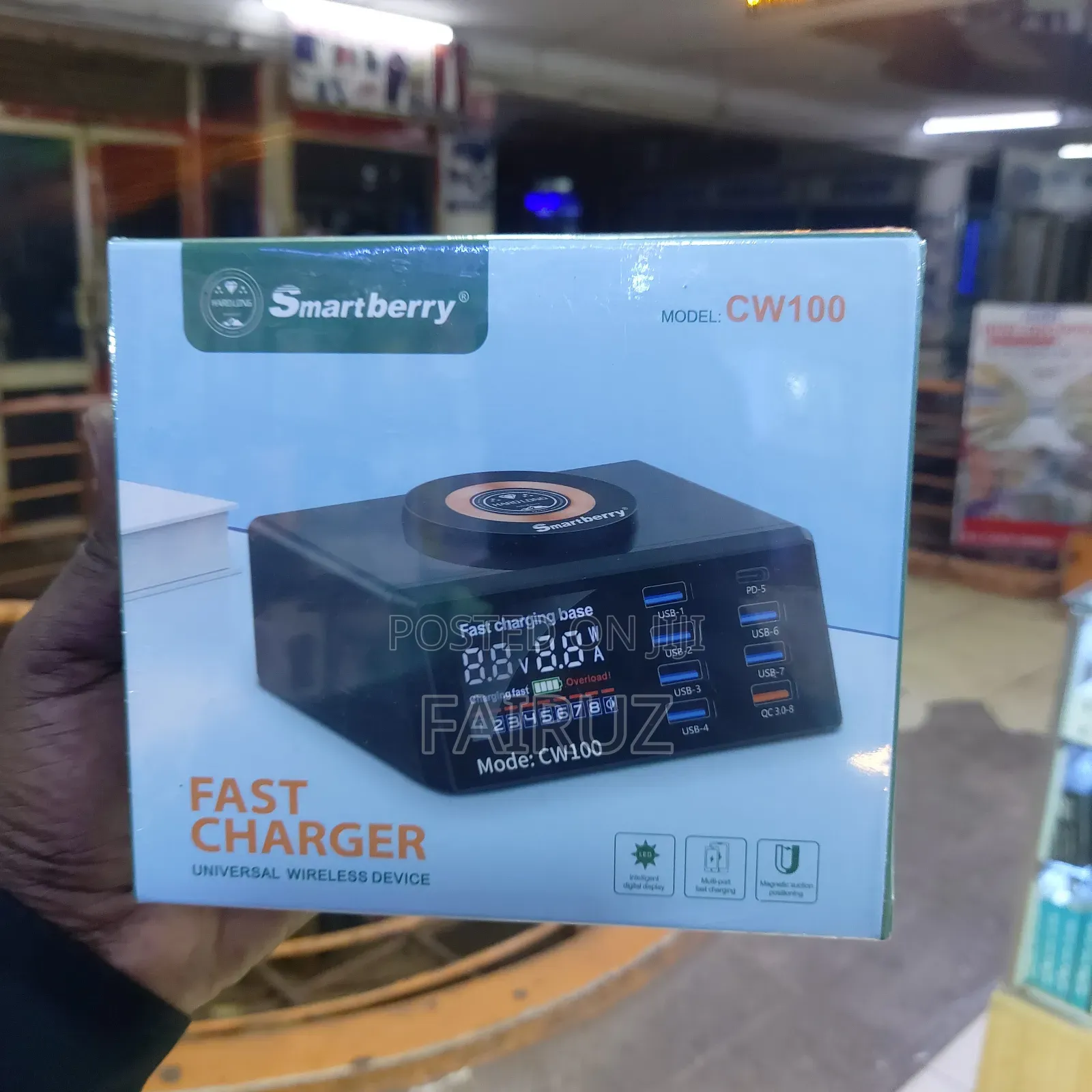 Wireless and Multi Port Fast Charging Station