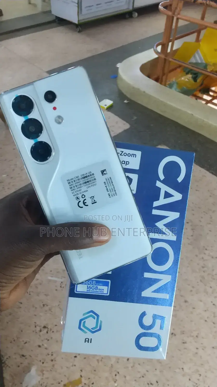 New Tecno Camon 50 256 GB White
