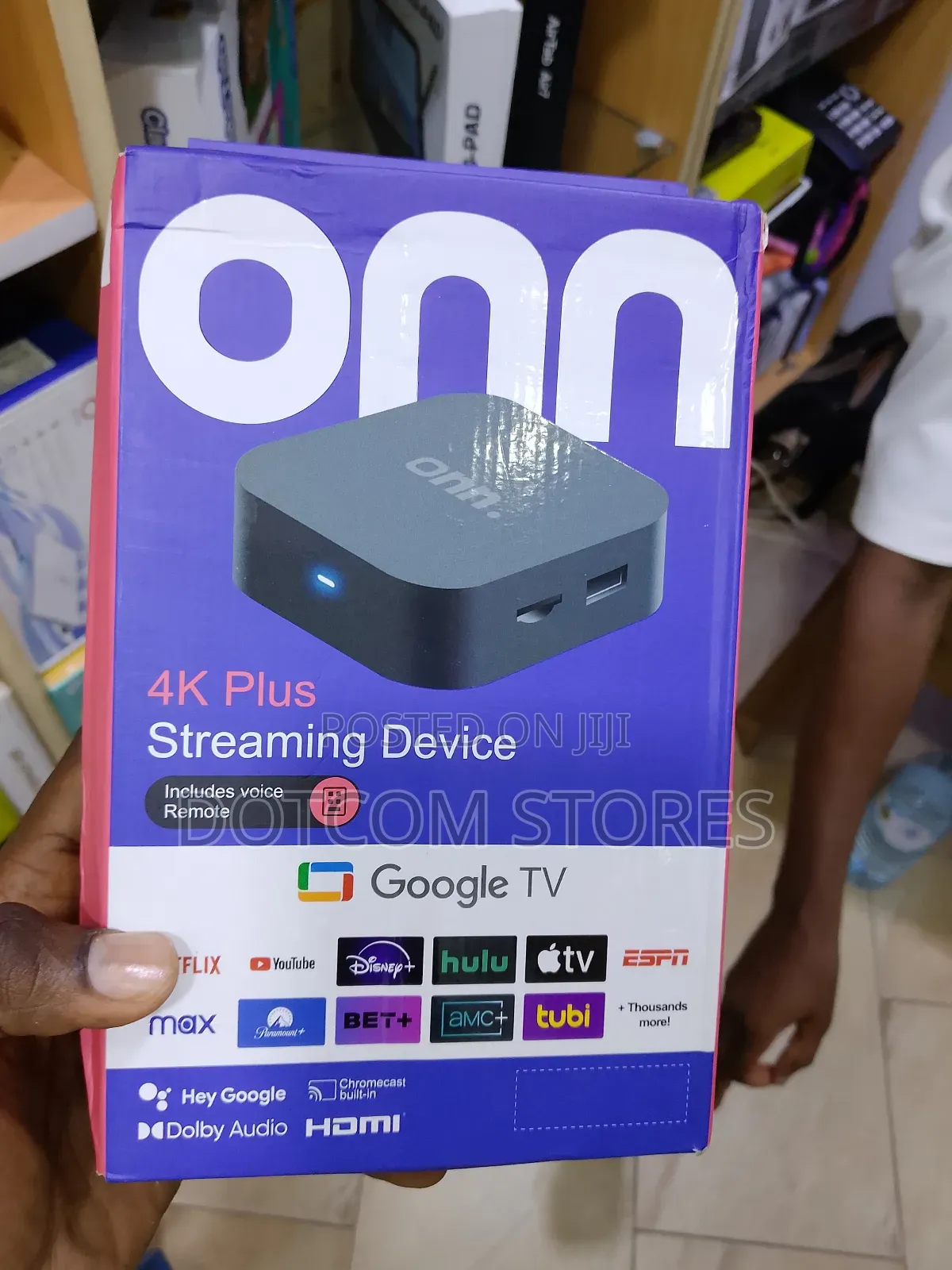 Onn Google Tv Plus Ultra Hd Streaming Box Device 16gb, 2gb Ram