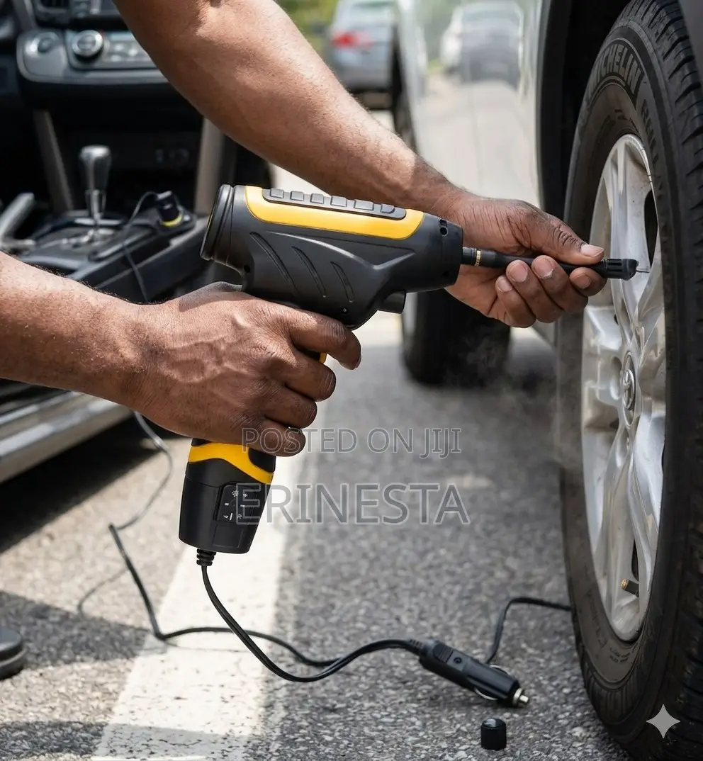 Portable Car Tyre Inflator Pump 12v – Electric Air Compressor
