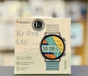 Kieslect Kr Pro LTD Smart Watch With Dual Silver Strap