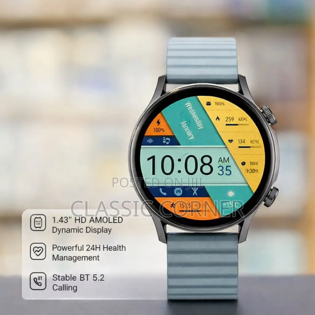 Kieslect Kr Pro LTD Smart Watch With Dual Silver Strap