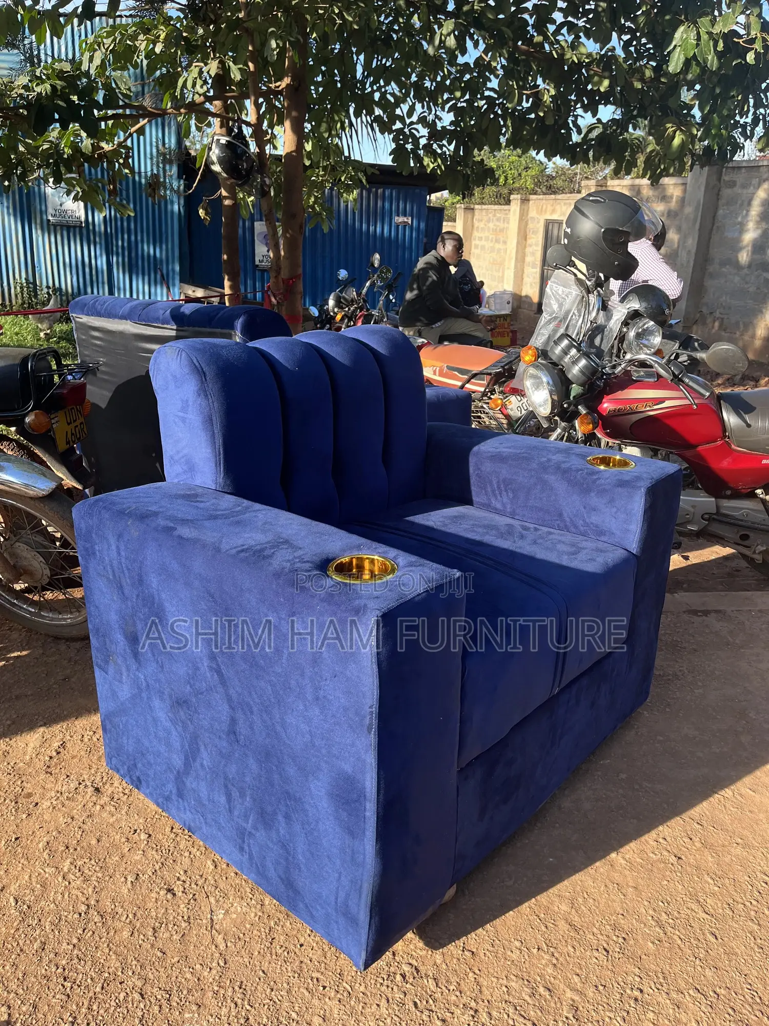 1 Seater Sofa With Cup Holders