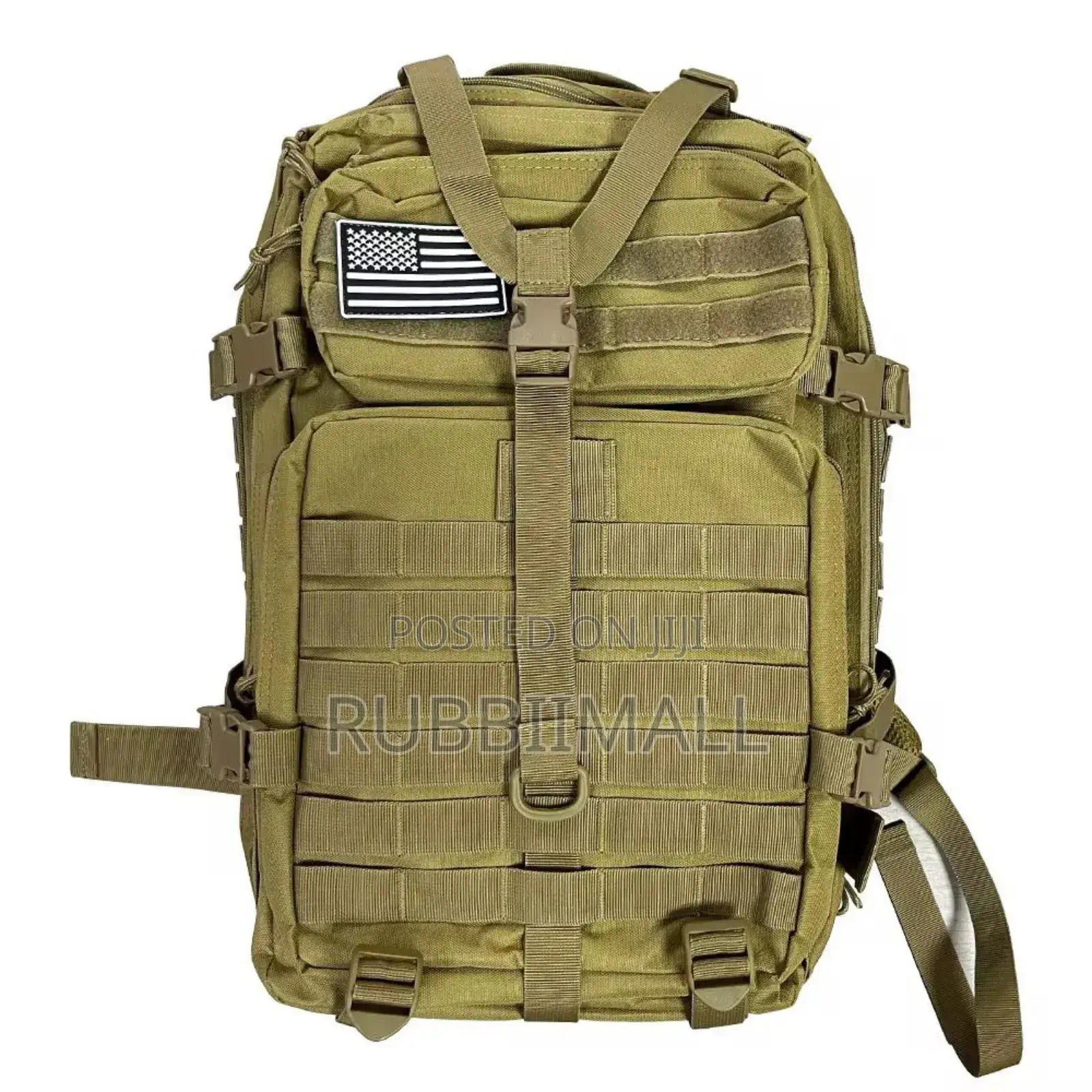 Military Backpack ~ Brown/Black