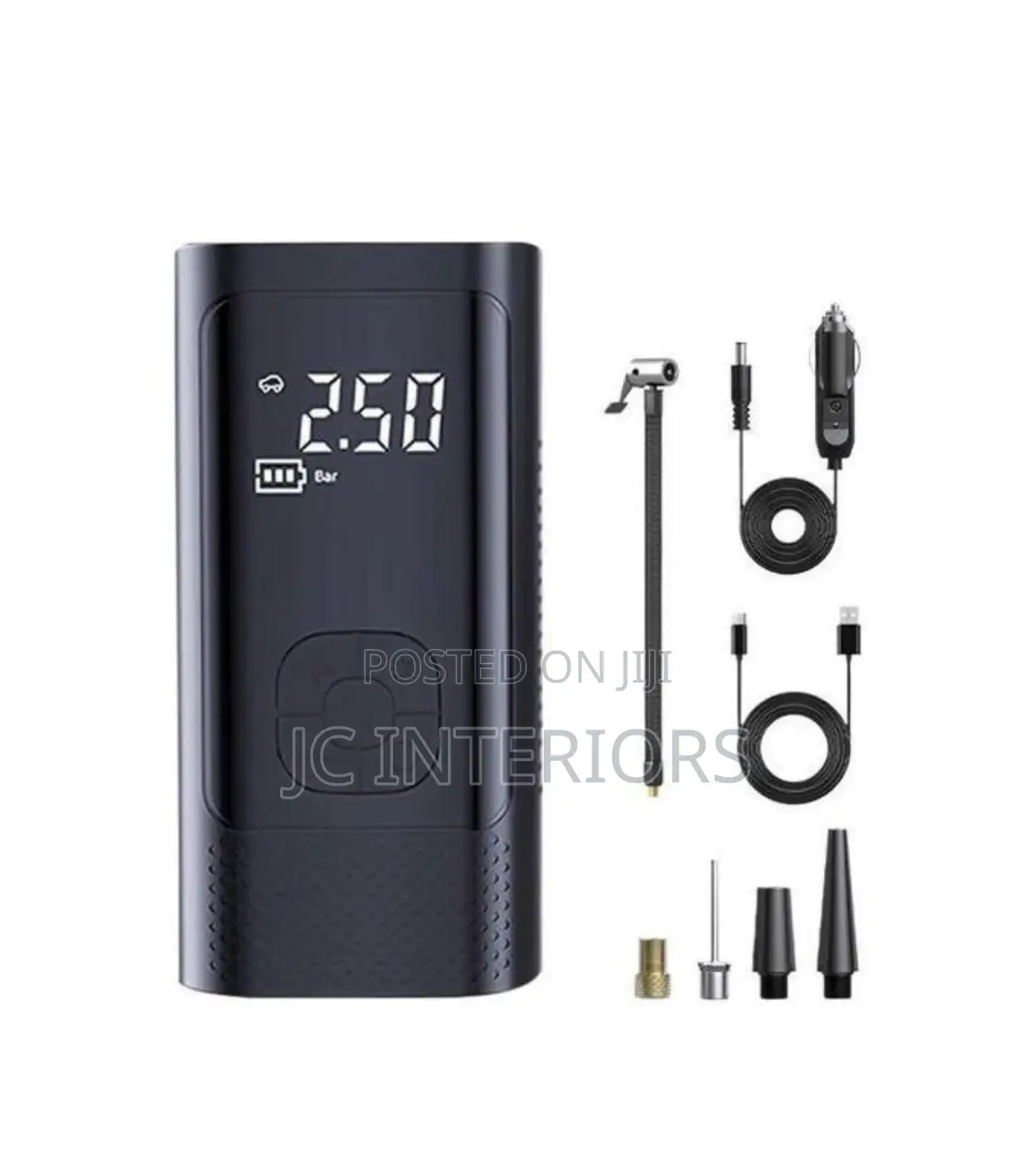 Rechargeable Electric Digital, Cordless Tire Inflator.